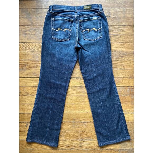 DAVID KAHN Jeanswear Distressed Bootcut Denim Jeans sz 2P - Picture 9 of 9